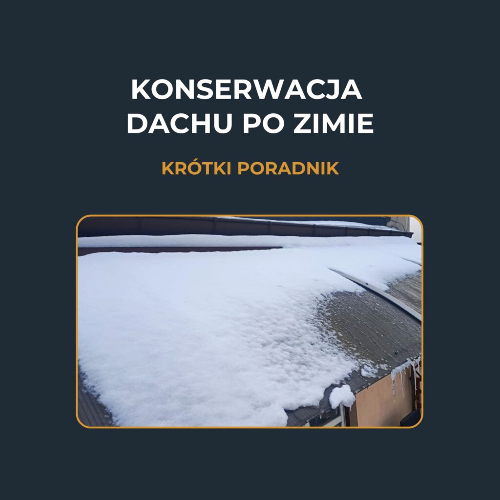 Konserwacja dachu po zimie – krótki poradnik